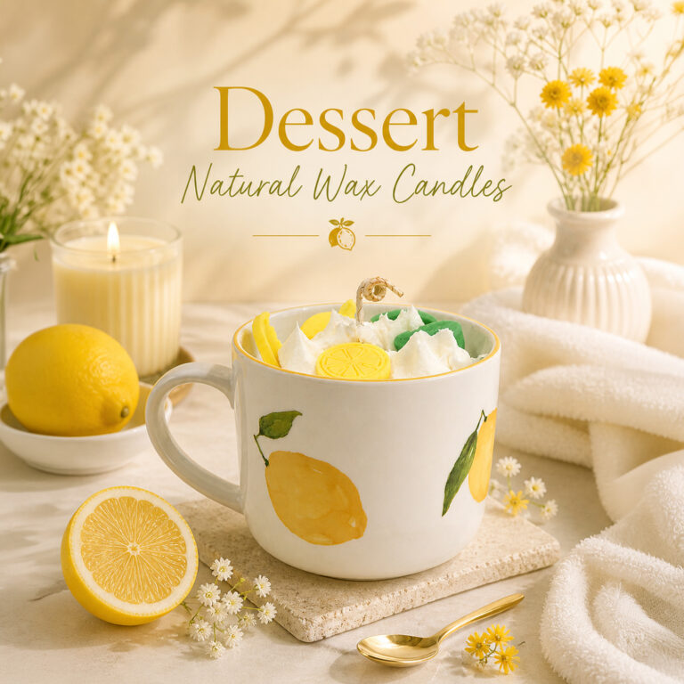 Lemon Candles | DIY κεριά με άρωμα λεμονιού για ζεστή & αρωματική ατμόσφαιρα