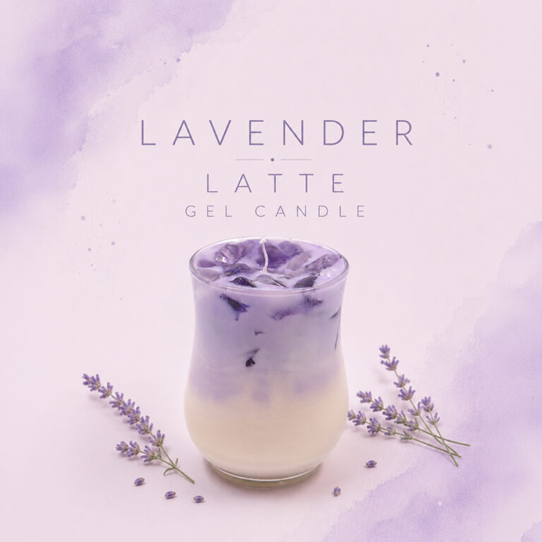 Lavender Latte Gel Candle
