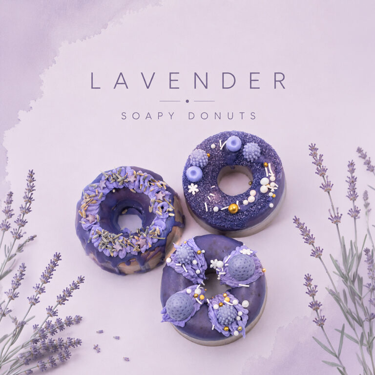 Lavender Donuts & Macarons Soaps | DIY Σαπούνια από Βάση Γλυκερίνης